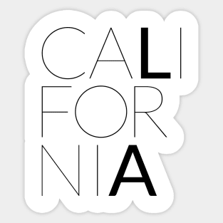 L.A. California (Light) Sticker